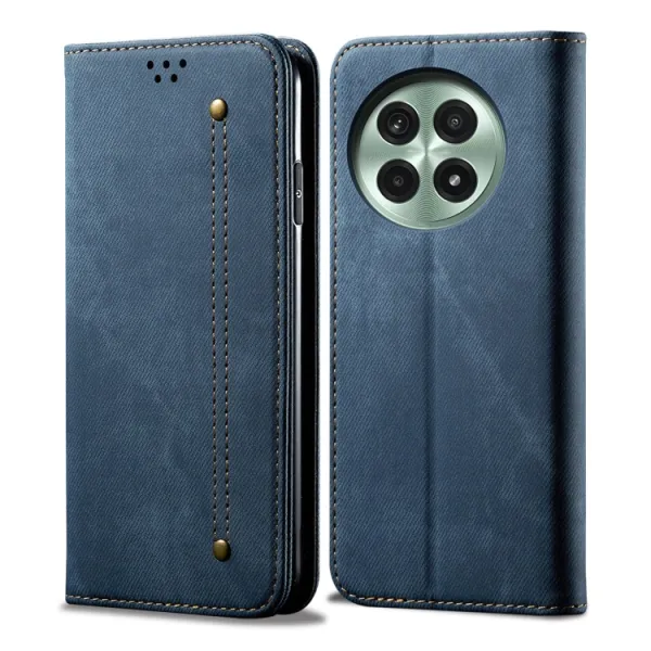 DENIM Peňaženkový kryt pre OnePlus 13 5G modrý