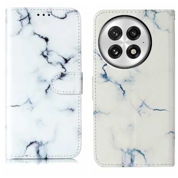ART Peňaženkový kryt pre OnePlus 13 5G WHITE MARBLE