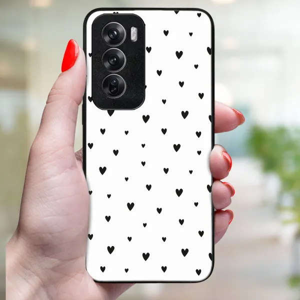 MY ART Ochranný kryt pre Oppo Reno12 Pro 5G BLACK HEARTS (167)