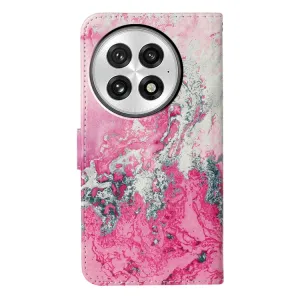 ART Peňaženkový kryt pre OnePlus 13 5G DARK PINK MARBLE