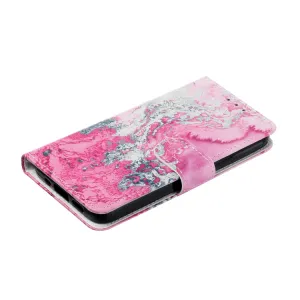 ART Peňaženkový kryt pre OnePlus 13 5G DARK PINK MARBLE
