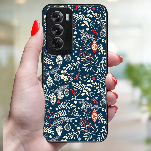 MY ART Kryt s vianočným dizajnom Oppo Reno12 Pro 5G MISTLETOE (070)