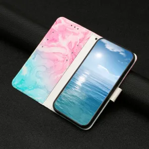 ART Peňaženkový kryt pre OnePlus 13 5G BLUE PINK MARBLE