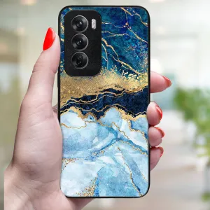 MY ART Ochranný kryt pre Oppo Reno12 Pro 5G BLUE MARBLE (141)