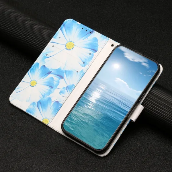 ART Peňaženkový kryt pre OnePlus 13 5G BLUE FLOWERS