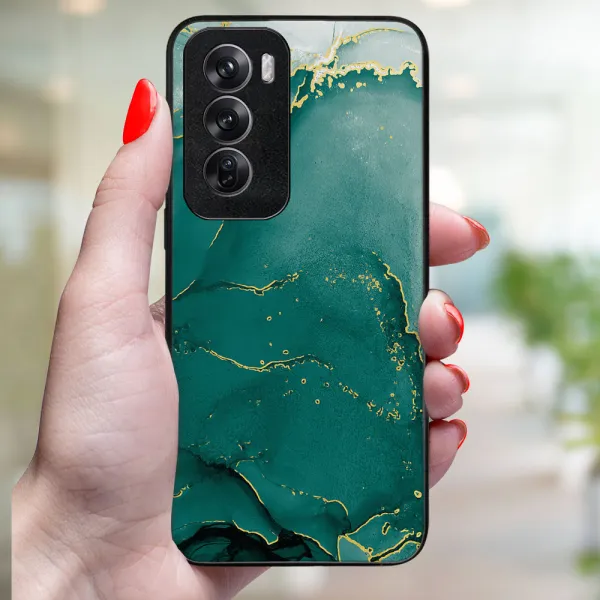 MY ART Ochranný kryt pre Oppo Reno12 Pro 5G GREEN MARBLE (145)