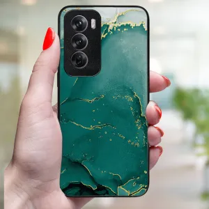 MY ART Ochranný kryt pre Oppo Reno12 Pro 5G GREEN MARBLE (145)