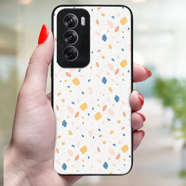 MY ART Ochranný kryt pre Oppo Reno12 Pro 5G ORANGE TERRAZZO (165)