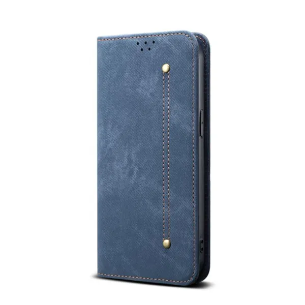 DENIM Peňaženkový kryt pre Xiaomi Redmi Note 14 modrý
