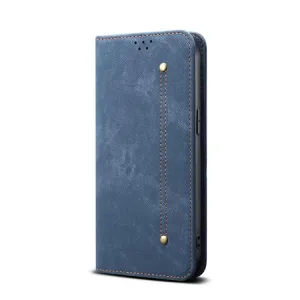 DENIM Peňaženkový kryt pre Xiaomi Redmi Note 14 modrý