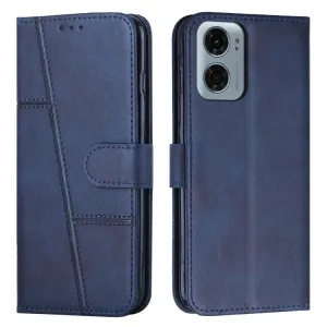 STITCHED Peňaženkový kryt pre Motorola Moto G05 / Moto E15 modrý
