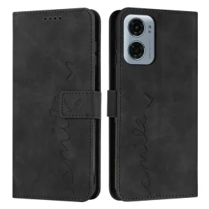 ART SMILE Peňaženkový obal s remienkom pre Motorola Moto G05 / Moto E15 čierny