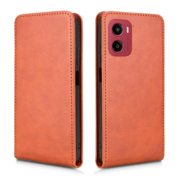 Vyklápacie puzdro pre Motorola Moto G05 / Moto E15 hnedé