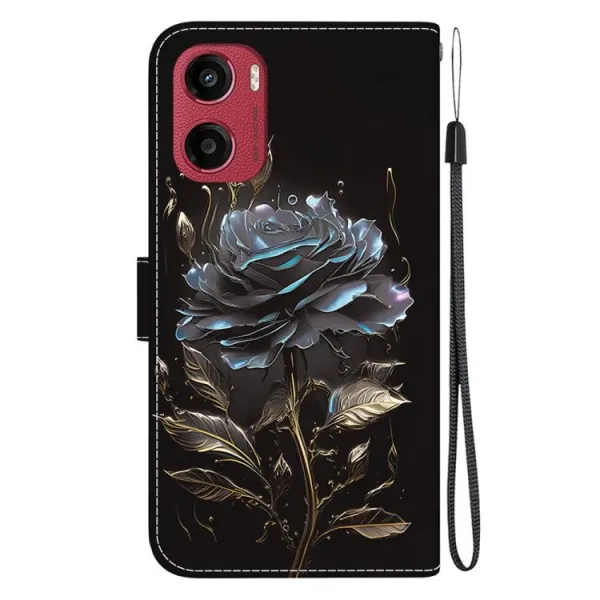 ART Peňaženkový kryt pre Motorola Moto G05 / Moto E15 BLACK ROSE