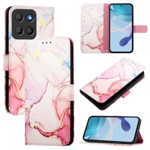 ART MARBLE Peňaženkový kryt pre Motorola Moto G15 / G15 Power / G17 / G17 Power ROSE GOLD