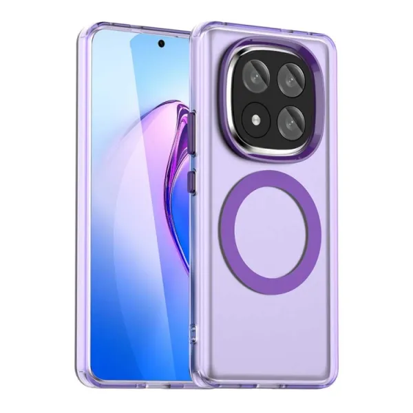CANDY MAGSAFE Ochranný obal pre Xiaomi Redmi Note 14 Pro+ 5G fialový