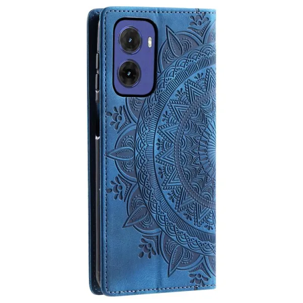 ART MANDALA Peňaženkový kryt pre Motorola Moto G05 / Moto E15 modrý