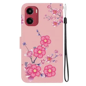 ART Peňaženkový kryt pre Motorola Moto G05 / Moto E15 CHERRY BLOSSOM