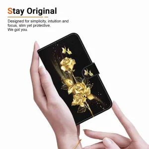 ART Peňaženkový kryt pre Motorola Moto G05 / Moto E15 GOLD ROSE