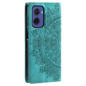 ART MANDALA Peňaženkový kryt pre Motorola Moto G05 / Moto E15 zelený