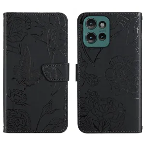 ART BLOSSOM Peňaženkový obal pre Motorola Moto G15 / G15 Power / G17 / G17 Power čierny