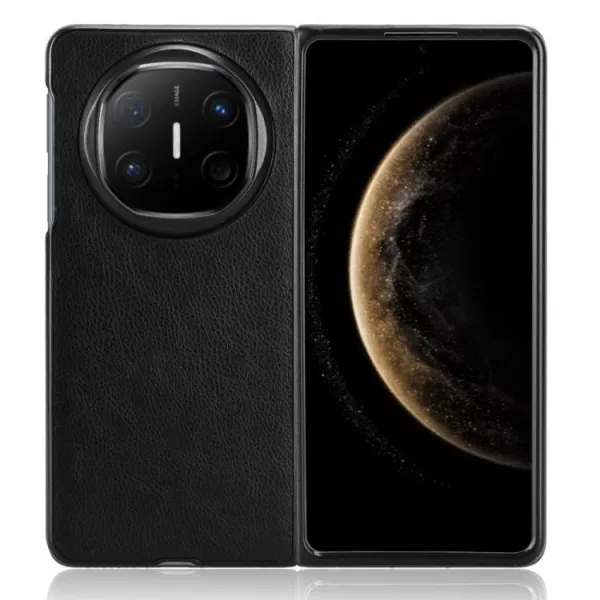 LEATHER Ochranný kryt pre Huawei Mate X6 čierny