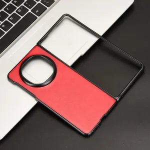 LEATHER Ochranný kryt pre Huawei Mate X6 červený