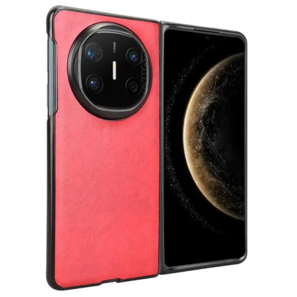 LEATHER Ochranný kryt pre Huawei Mate X6 červený