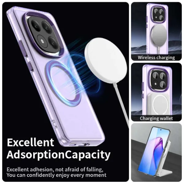 CANDY MAGSAFE Ochranný obal pre Xiaomi Redmi Note 14 Pro+ 5G fialový