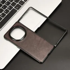 LEATHER Ochranný kryt pre Huawei Mate X6 hnedý
