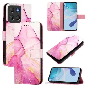 ART MARBLE Peňaženkový kryt pre Motorola Moto G15 / G15 Power / G17 / G17 Power PINK