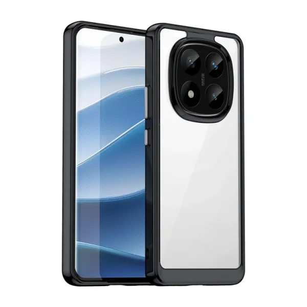 CRYSTAL Ochranný obal pre Xiaomi Redmi Note 14 Pro+ 5G čierny