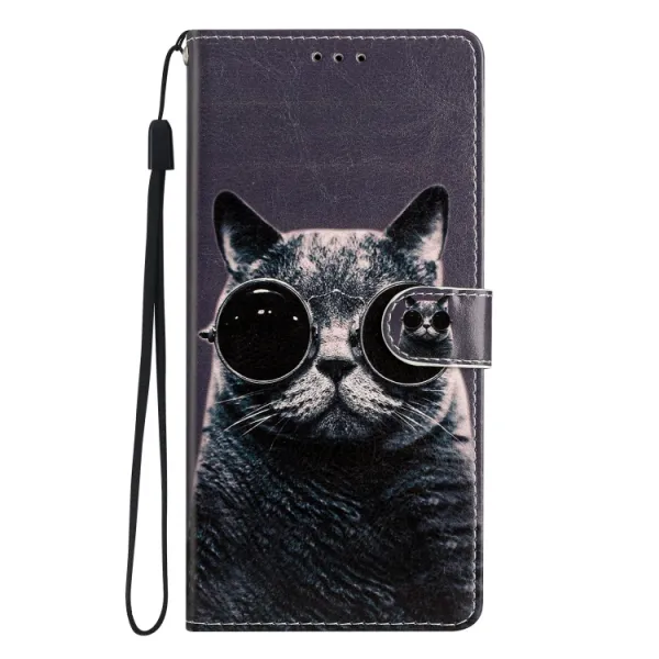 ART Peňaženkový kryt pre Google Pixel 9a SUNGLASSES CAT