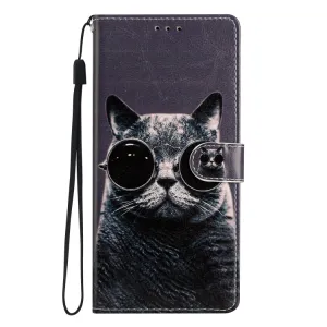 ART Peňaženkový kryt pre Google Pixel 9a SUNGLASSES CAT