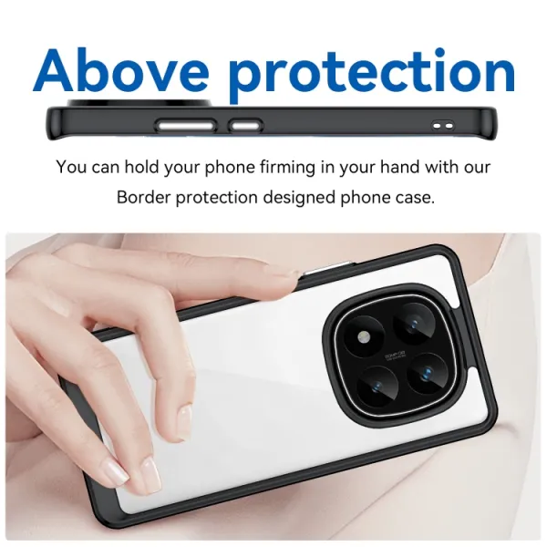 CRYSTAL Ochranný obal pre Xiaomi Redmi Note 14 Pro+ 5G čierny