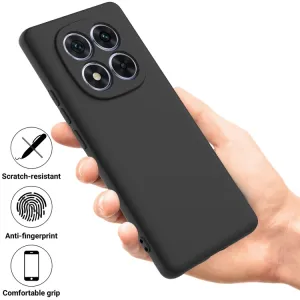 RUBBER Ochranný obal pre Xiaomi Redmi Note 14 Pro 5G / Poco X7 čierny