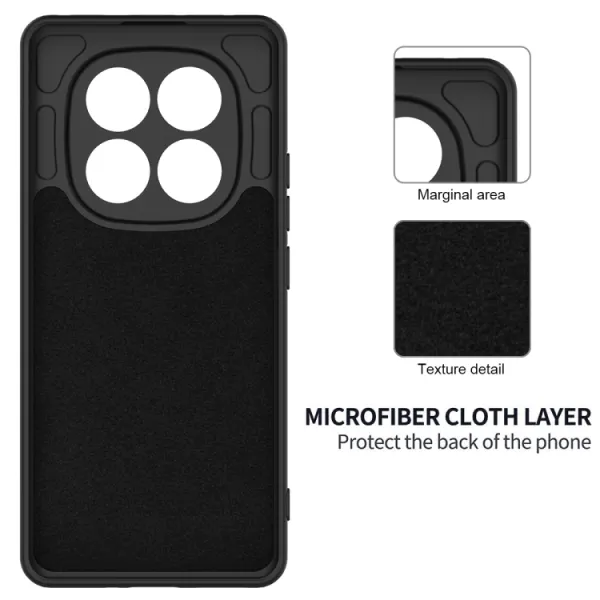RUBBER Ochranný obal pre Xiaomi Redmi Note 14 Pro 5G / Poco X7 čierny