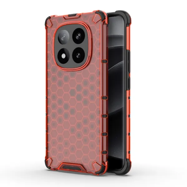 HONEYCOMB Ochranný kryt Xiaomi Redmi Note 14 Pro+ 5G červený