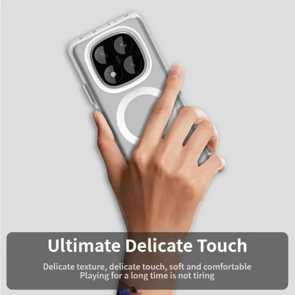CANDY MAGSAFE Ochranný obal pre Xiaomi Redmi Note 14 Pro 5G / Poco X7 biely