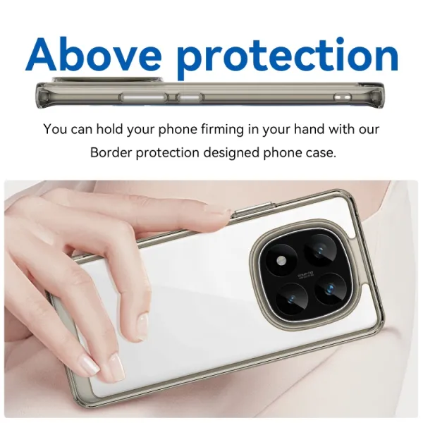 CRYSTAL Ochranný obal pre Xiaomi Redmi Note 14 Pro+ 5G šedý