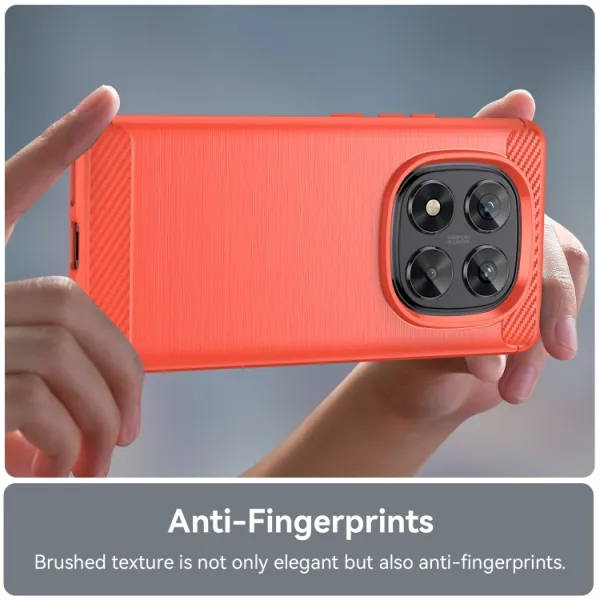 FLEXI TPU Ochranný kryt Xiaomi Redmi Note 14 Pro 5G / Poco X7 červený