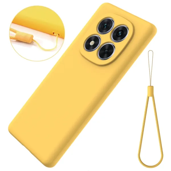 RUBBER Ochranný obal pre Xiaomi Redmi Note 14 Pro+ 5G žltý