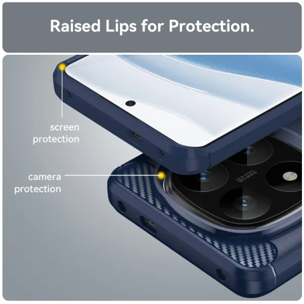 FLEXI TPU Ochranný kryt Xiaomi Redmi Note 14 Pro+ 5G modrý