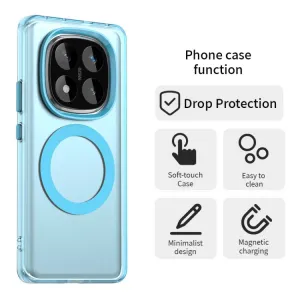 CANDY MAGSAFE Ochranný obal pre Xiaomi Redmi Note 14 Pro 5G / Poco X7 modrý