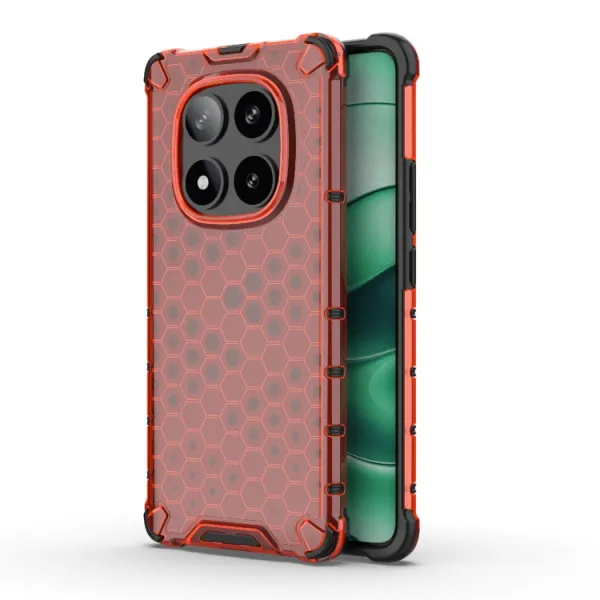 HONEYCOMB Ochranný kryt Xiaomi Redmi Note 14 Pro 5G / Poco X7 červený
