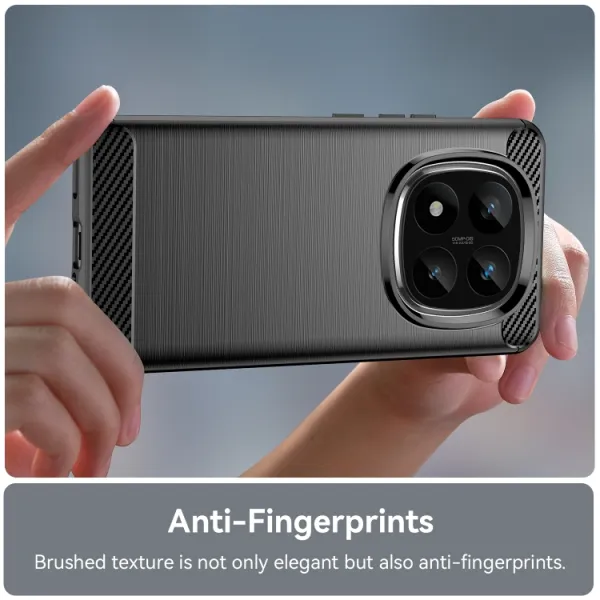 FLEXI TPU Ochranný kryt Xiaomi Redmi Note 14 Pro+ 5G čierny