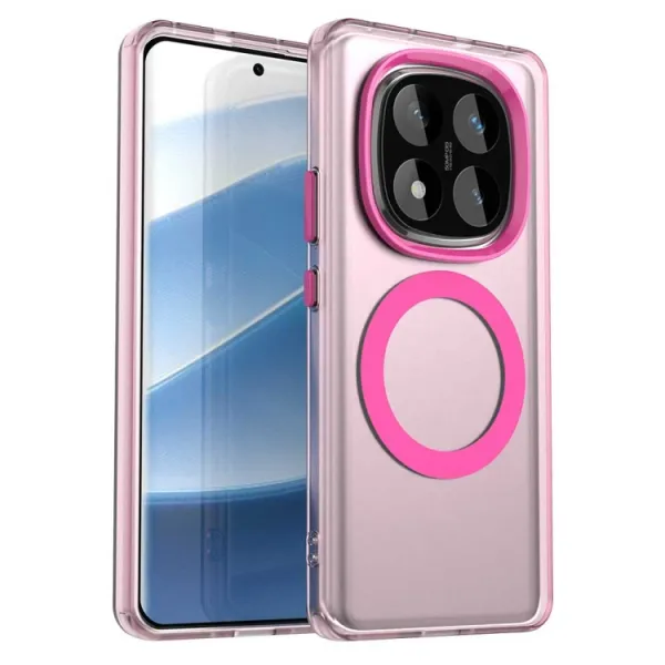 CANDY MAGSAFE Ochranný obal pre Xiaomi Redmi Note 14 Pro 5G / Poco X7 ružový