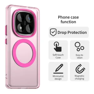 CANDY MAGSAFE Ochranný obal pre Xiaomi Redmi Note 14 Pro 5G / Poco X7 ružový