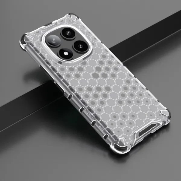 HONEYCOMB Ochranný kryt Xiaomi Redmi Note 14 Pro 5G / Poco X7 priehľadný