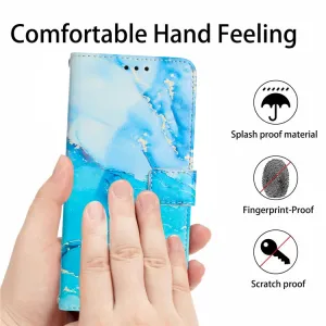 ART MARBLE Peňaženkový kryt pre Xiaomi Redmi Note 14 Pro 5G / Poco X7 BLUE